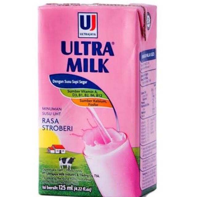 

SUSU UHT ULTRAMILK STRAWBERRY 125ml