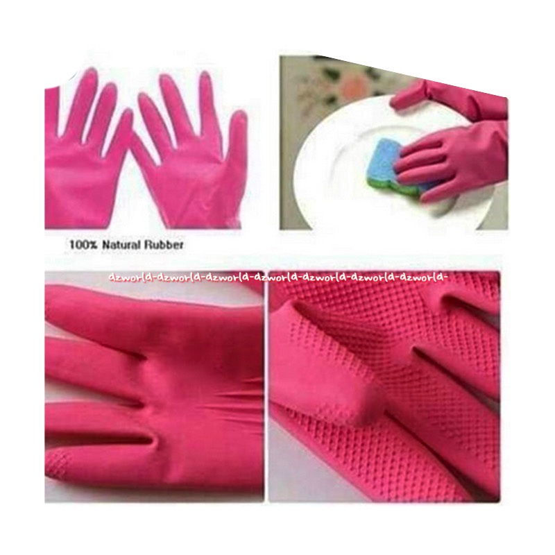 Komax Rubber Gloves Long Latex Pink Sarung Tangan Panjang Karet Pink Made in Korea Ramah Lingkungan