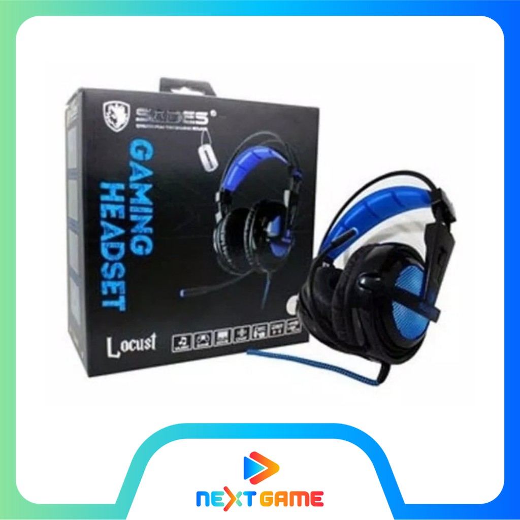 Sades SA 704 Black Color Gaming Headset 7.1 Sound Channel