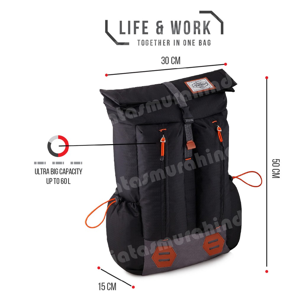 RTM - Tas Ransel Pria Gear Bag Alabania's - Adventure Tas Laptop Backpack