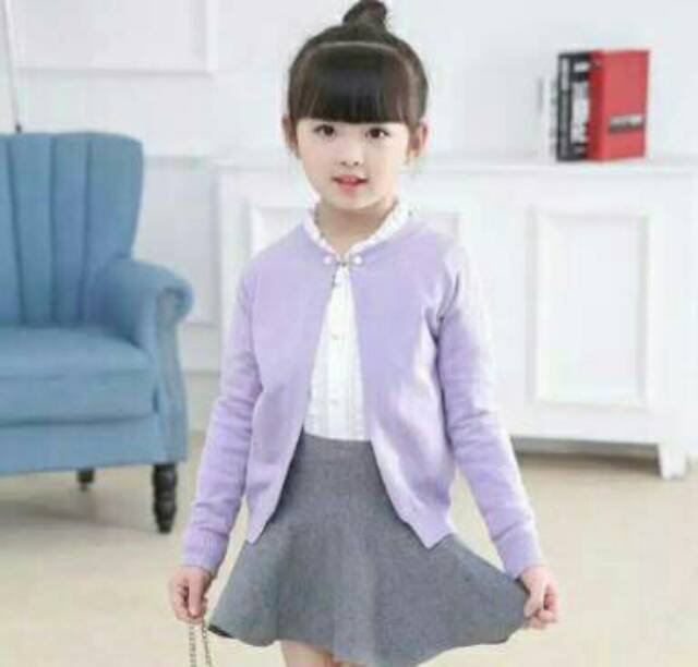 ALIZA CARDIGAN ANAK RAJUT/ATASAN RAJUT ANAK /SWEATER RAJUT ANAK