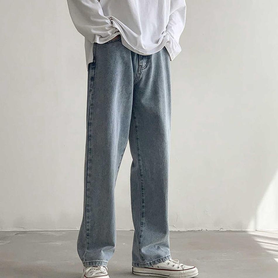 HARGA TERMURAAH.. Celana Jeans Pria Kulot Oversize Jeans Pria Model Kulot