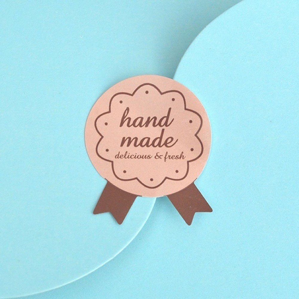

Made Gift Sticker Paper Tags Label Cake Chocolates Cookies Decor Candy Boxes Bag Sealing Sticker