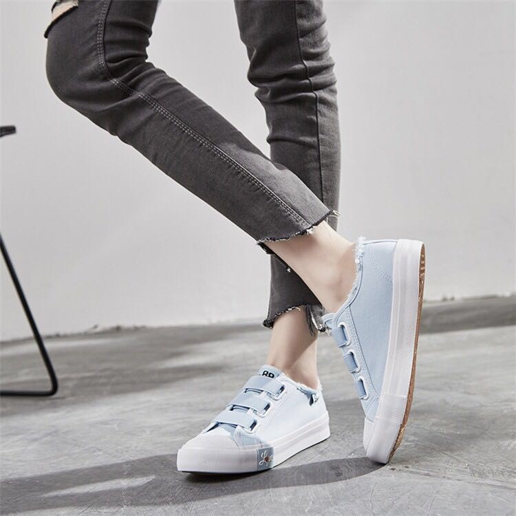 RYX - Comfort Velcro Sepatu Sneakers Canvas Wanita Fashion Casual - Ori Import