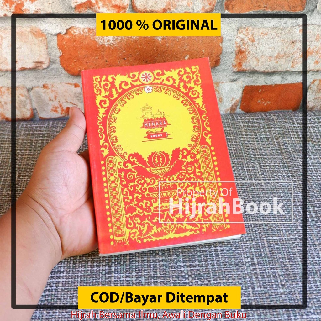 Buku Islam Berjanji Ukuran Besar Kitab Berzanji Kertas Buram Menara Kudus 100% ORIGINAL