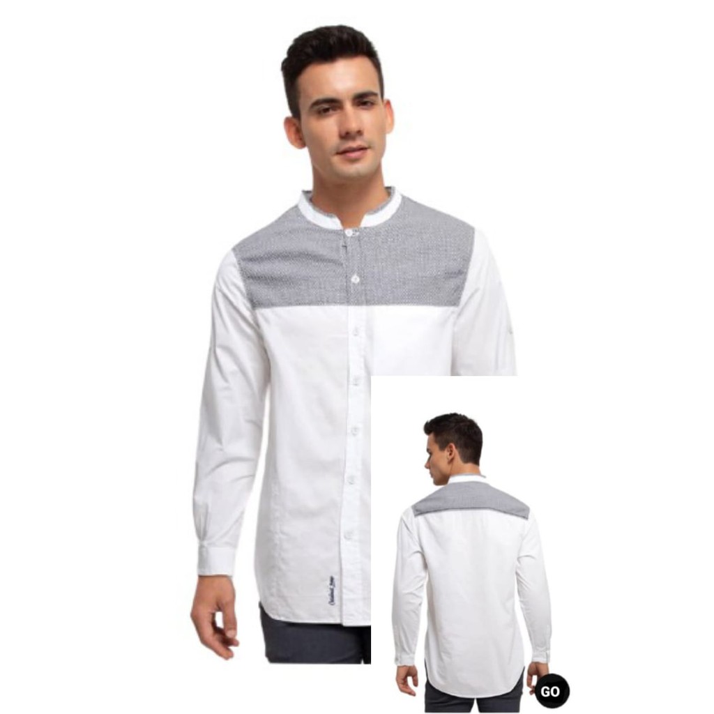 gof TCJ CARDINAL KEMEJA KOKO CASUAL Pakaian Pria Muslim Baju Cowok Lengan Panjang