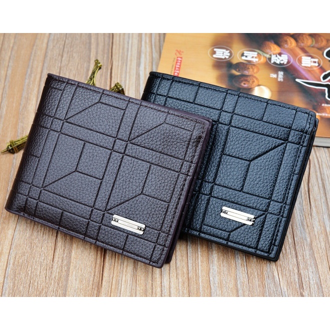 DOMPET LIPAT PRIA ORIGINAL KULIT HITAM SANTIAGO KECIL PENDEK TIPIS SLOT KARTU BANYAK COWOK KEREN DISTRO PREMIUM IMPORT BRANDED MURAH ORI