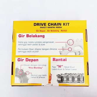 Gear Set S2-645PA-SHO-110H Aspira Original Paket Gir,Rantai &amp; Gir SHOGUN Murah