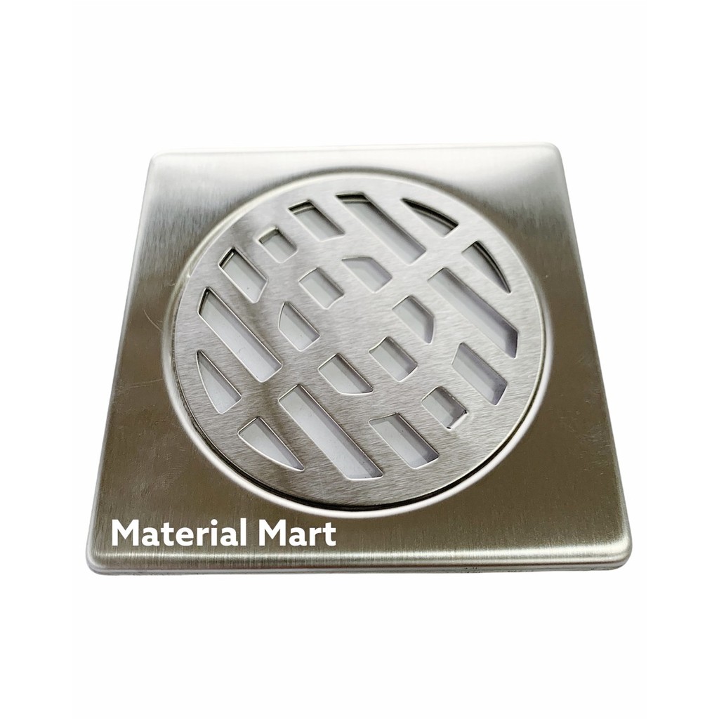 Saringan Got Plat Tutup Mati | Floor Drain Stainless | Saringan Lantai | Material Mart