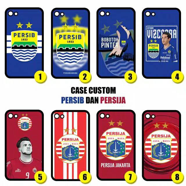 CASE PERSIB DAN PERSIJA CASING KARAKTER PERSIB DAN PERSIJA  OPPO,VIVO,REDMI,REALME,SAMSUNG