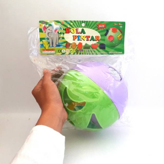 Bola Pintar Geometri Puzzle Anak Edukatif - Mainan Block Anak Edukasi
