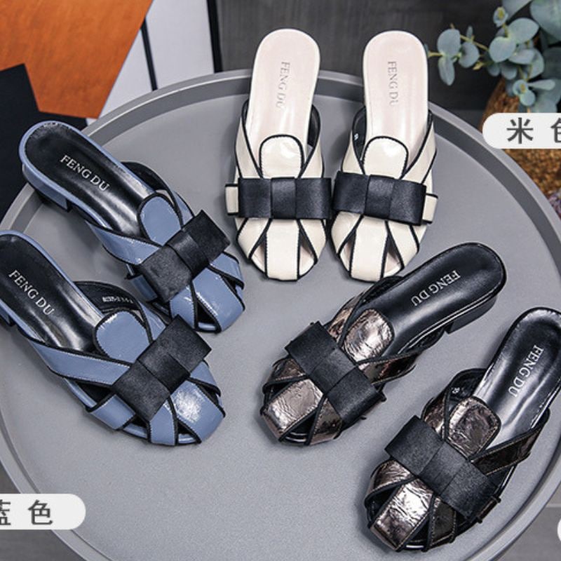 10323 Block Heels Sandal Hak Wanita import