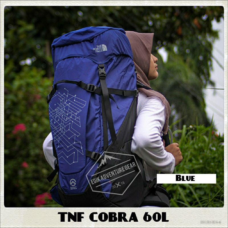 Carrier 60L+5L | Tas Gunung 60L | Carrier Cobra 60L Free Raincover