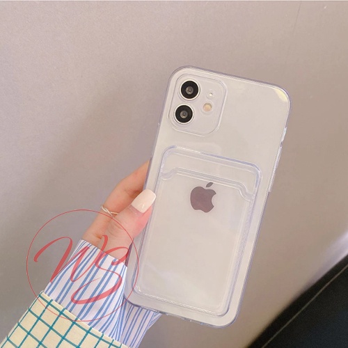 Case Casing Softcase Clear Airbag Bening Slot Kartu Photo Card IP Phone X XR XS MAX WS647