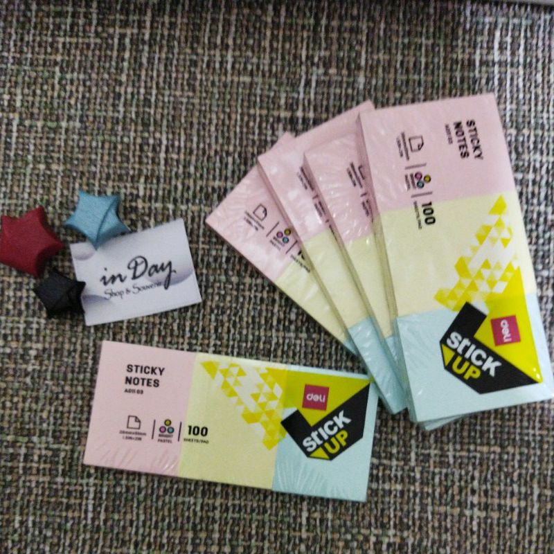 Sticky Notes 3 Warna | INDAY SHOP