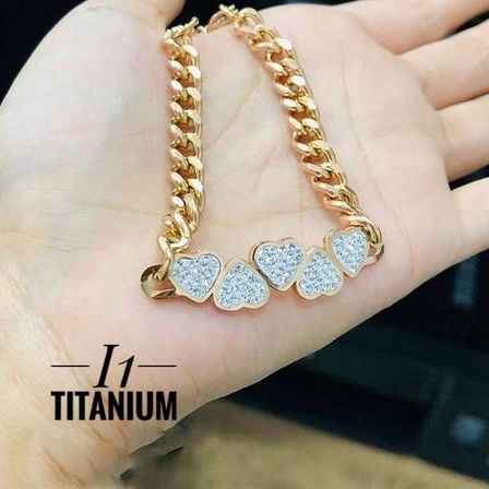 Titanium perhiasan gelang wanita t99