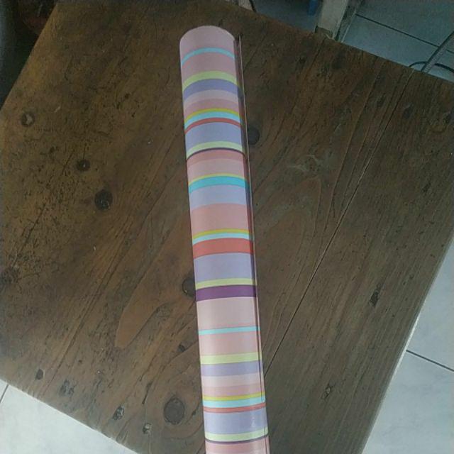 New Batik Solo / Wallpaper Stiker Dinding Anti Air / 45 Cm X 10m Perdana Wallpaper