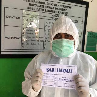  GROSIR  BAJU  HAZMAT APD  DISPOSABLE NON WOVEN 