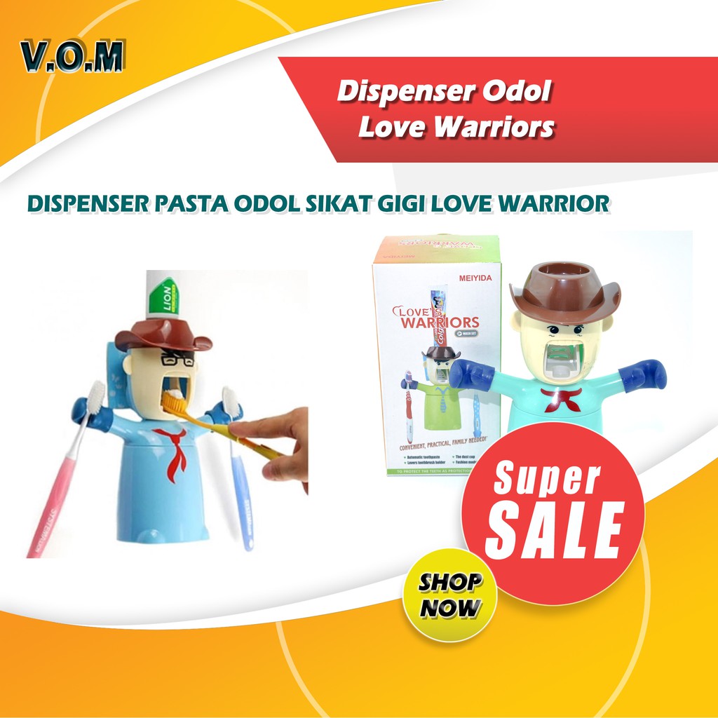 VOM Dispenser Odol Love Warriors / Dispenser Pasta Gigi - 0226