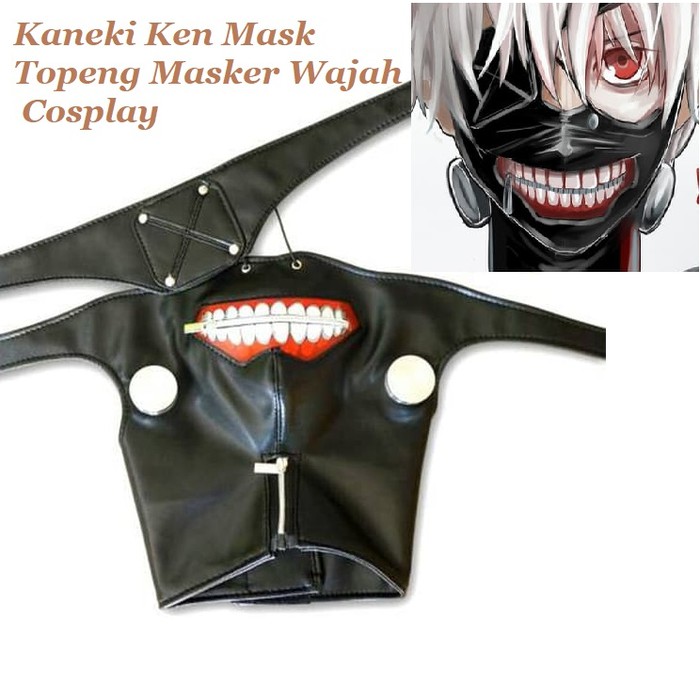 Topeng Kaneki Ken Mask Tokyo Ghoul Cosplay Masker Kulit Kaneki Ken Mask