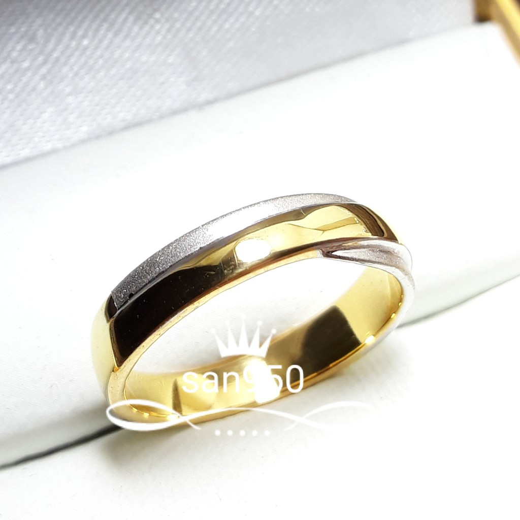 Cincin wanita emas asli cewek tunangan kawin nikah perak platinum palladium W14