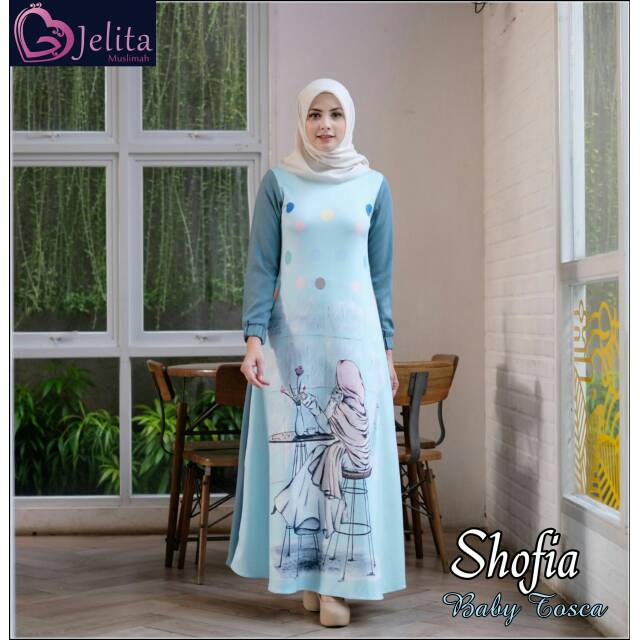 GAMIS SHOFIA ORI BY GAMIS JELGANT ( JELITA MUSLIMAH )