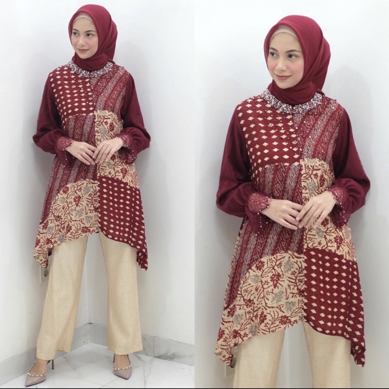 sarah the label (satu set dengan celana size M)