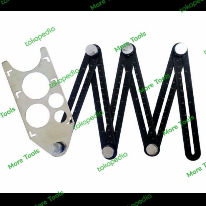

Mantap Penggaris Template Pelubang Keramik Granit / Double Hole Fold Ruler Hot Sale