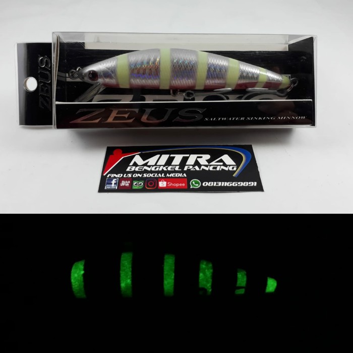 Minnow Zeus Zebra GID