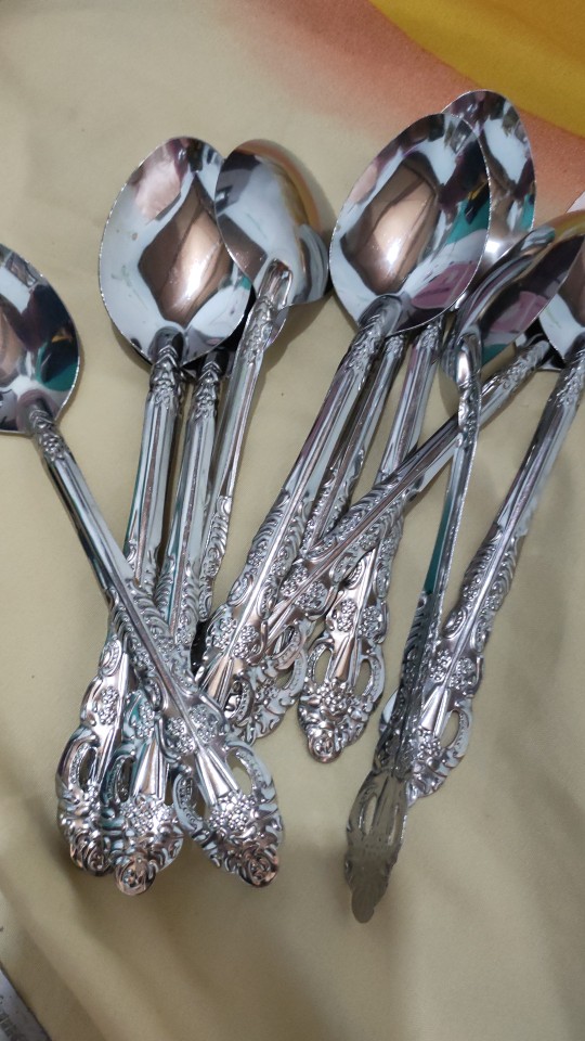 Sendok Makan Gagang Wayang/ Dinner Spoon Wayang Tebal Berat 22 Gr