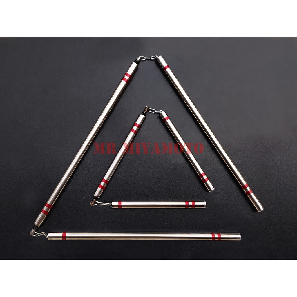 Triplestick Triple Stick Sansetsukon Nunchaku TIGA BATANG Atau Toya Tongkat Sambung PENDEK