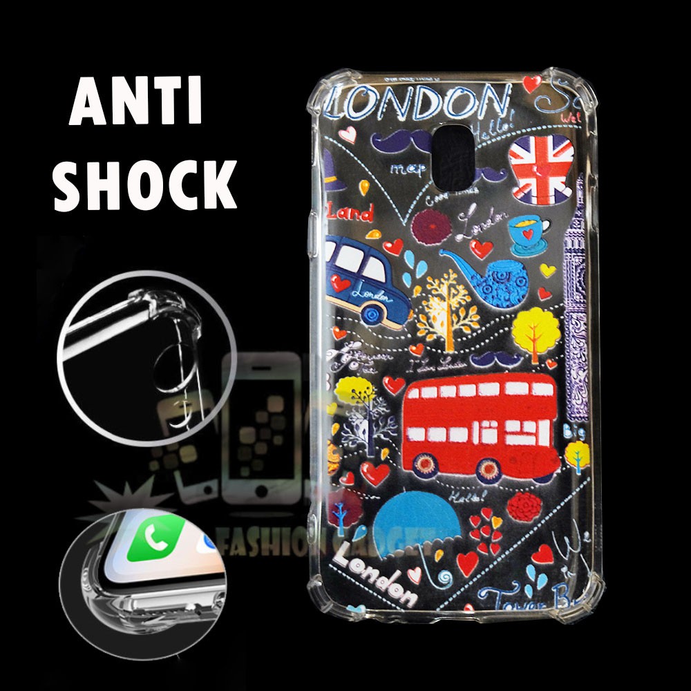 ANTI CRACK Samsung Galaxy Grand J3 Pro 2017 / J330 Case Anti Shock Casing Soft Anti Crack Motif Unik