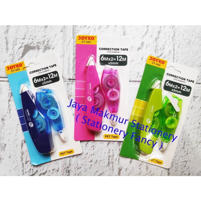 

Kusus Hari Ini Correction /Tipex Tape Joyko 12 Meter Ct-565 Hemat