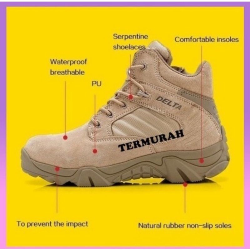 Sepatu Safety Delta Tactical 6 Inch ORIGINAL IMPORT
