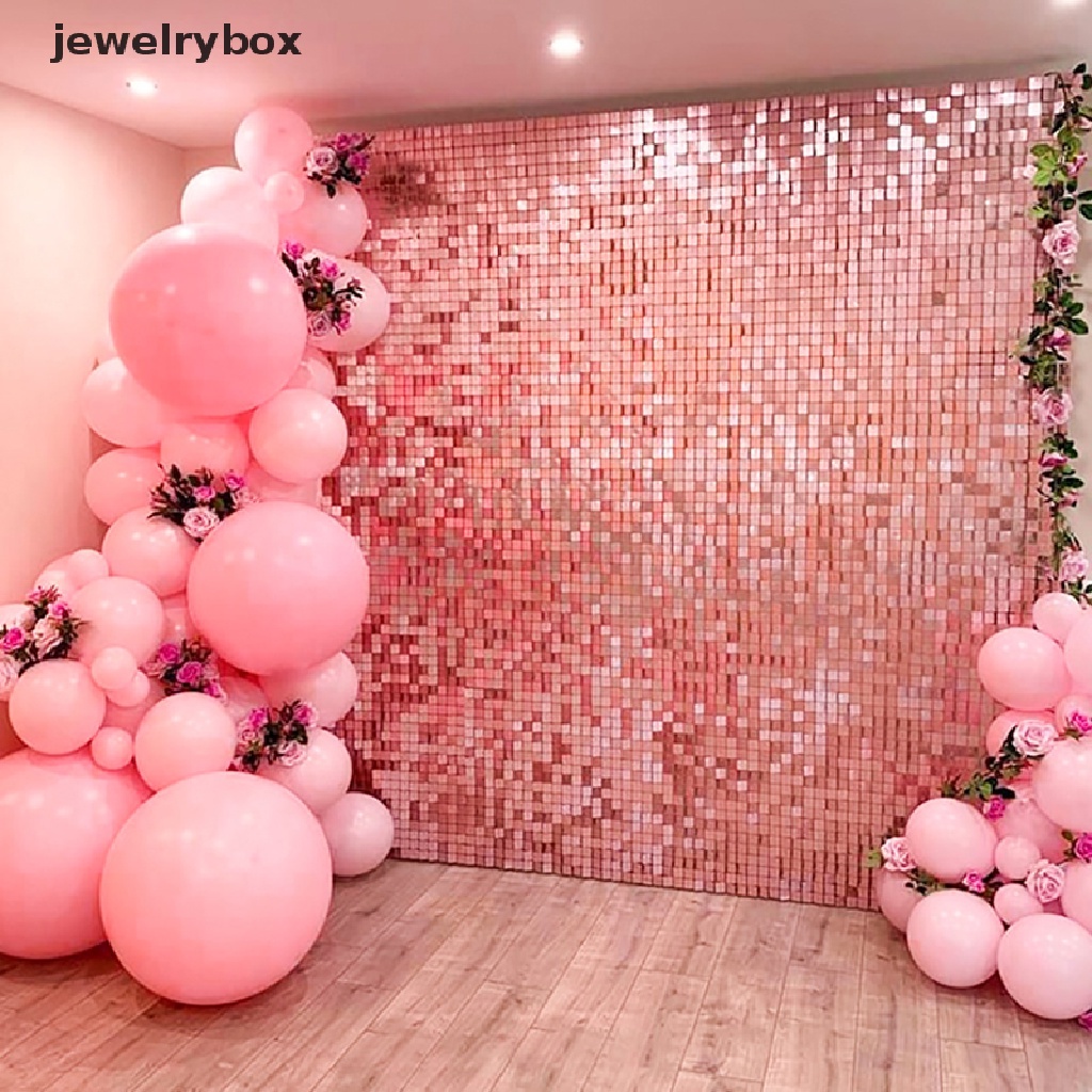 (jewelrybox) Backdrop / Backdrop / Tirai Aksen Glitter Panjang 2m Untuk Dekorasi Pesta Pernikahan / Ulang Tahun