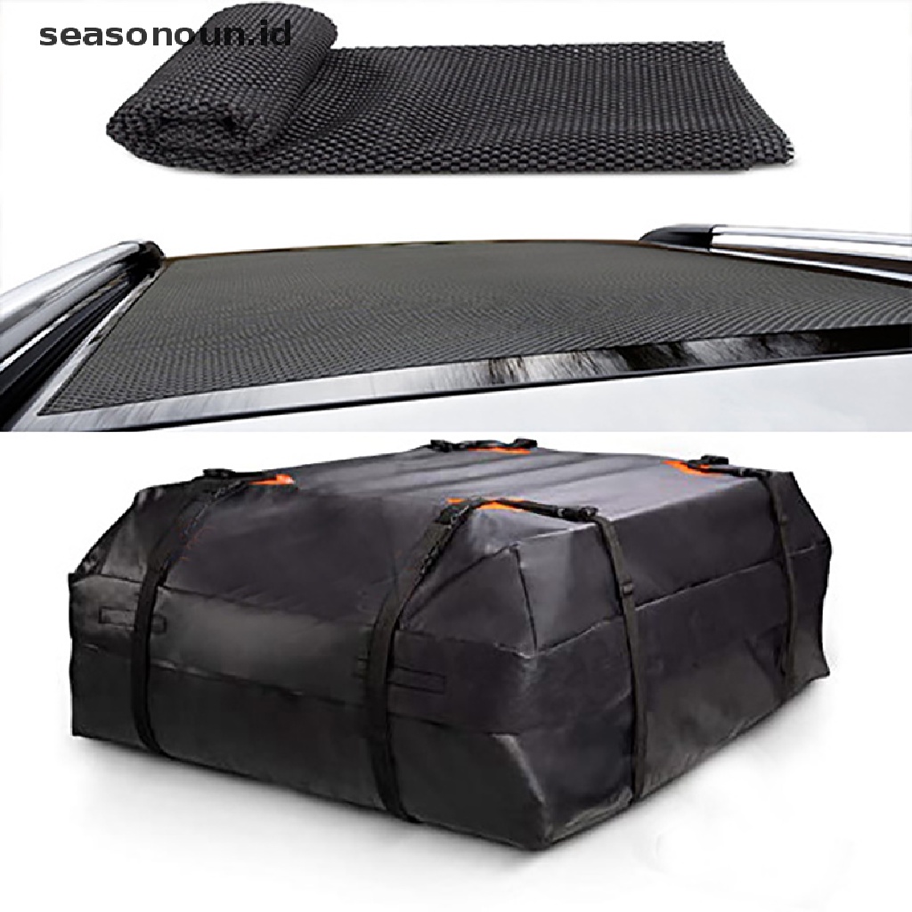 【seasonoun】 Waterproof Car Roof Top Rack Carrier Cargo Bag Luggage Storage Bag Travel New ID