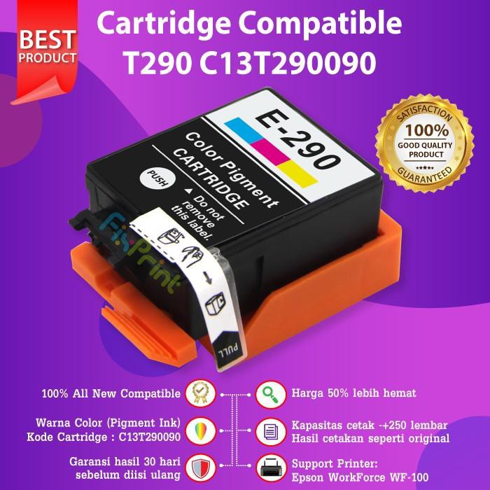 Cartridge Tinta Epson 290 T290 Color Compatible Printer WF-100 WF100