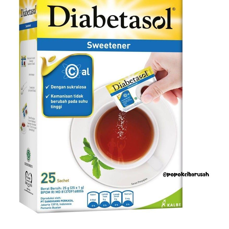 

New! Diabetasol Zero Calorie Sweetener 100 X 1,5 G Sachet GULA DIET .,
