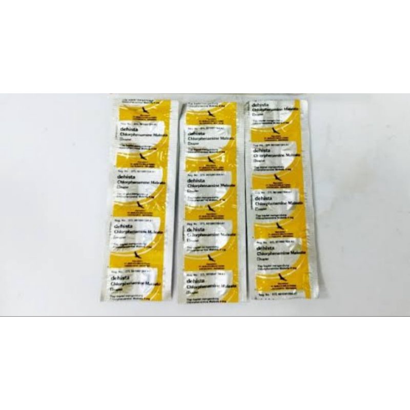 DEHISTA/Obat untuk meringankan gatal-gatal dan flu karena alergi @ 10 tablet
