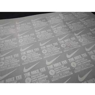 Adhesive Transfer Tag Label Size Ukuran Nike
