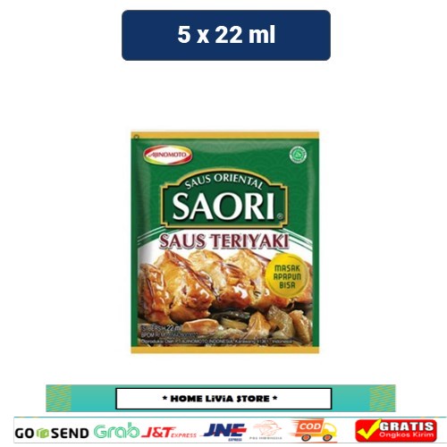 

Saori Saus Teriyaki Sachet 5 x 22 ml