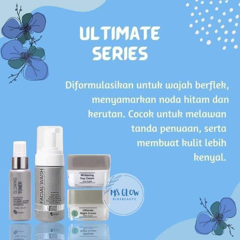 PAKET ULTIMATE/SKINCARE/MSGLOW/ORIGINAL/BPOM