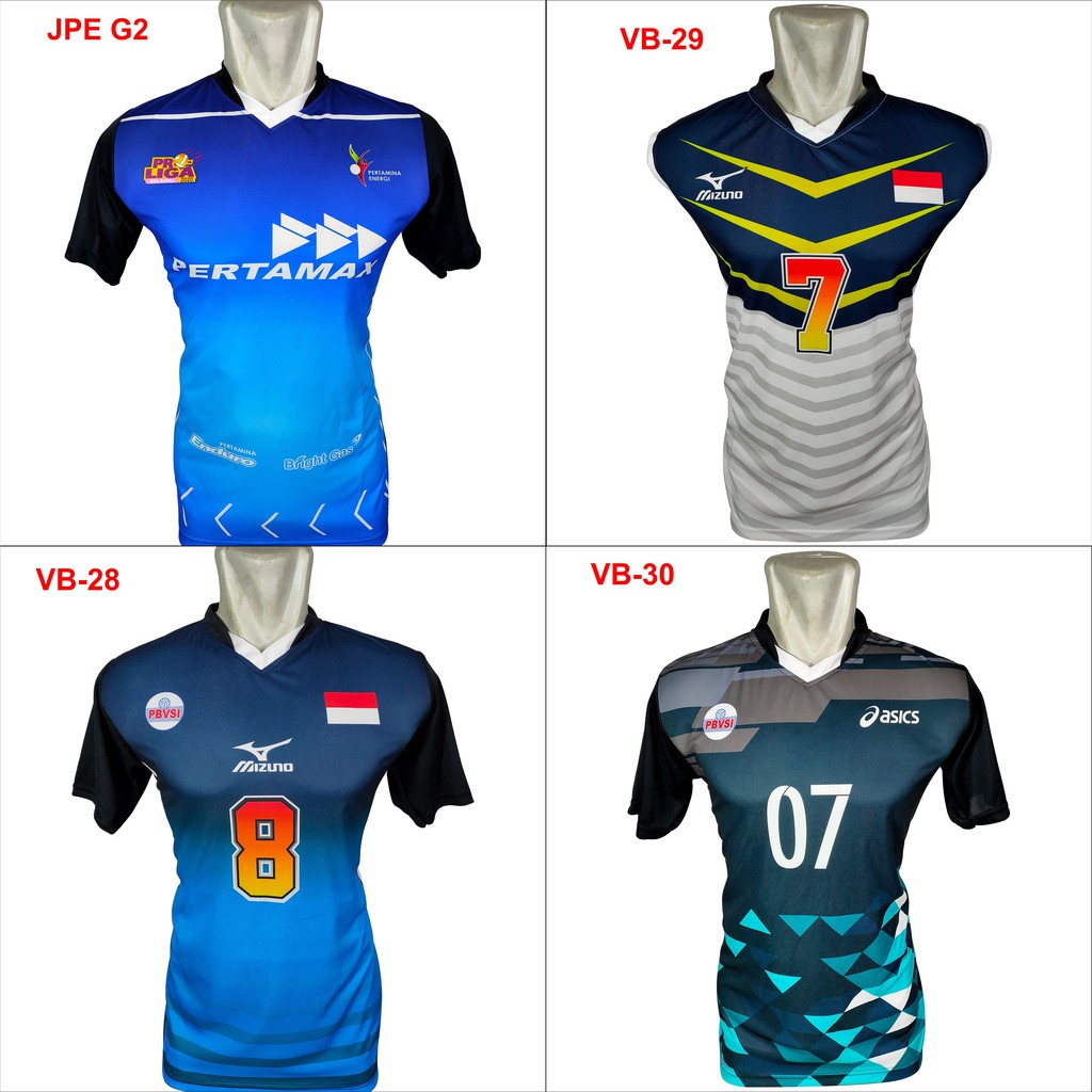 jersey voli printing proliga kaos atasan voly bahan serena