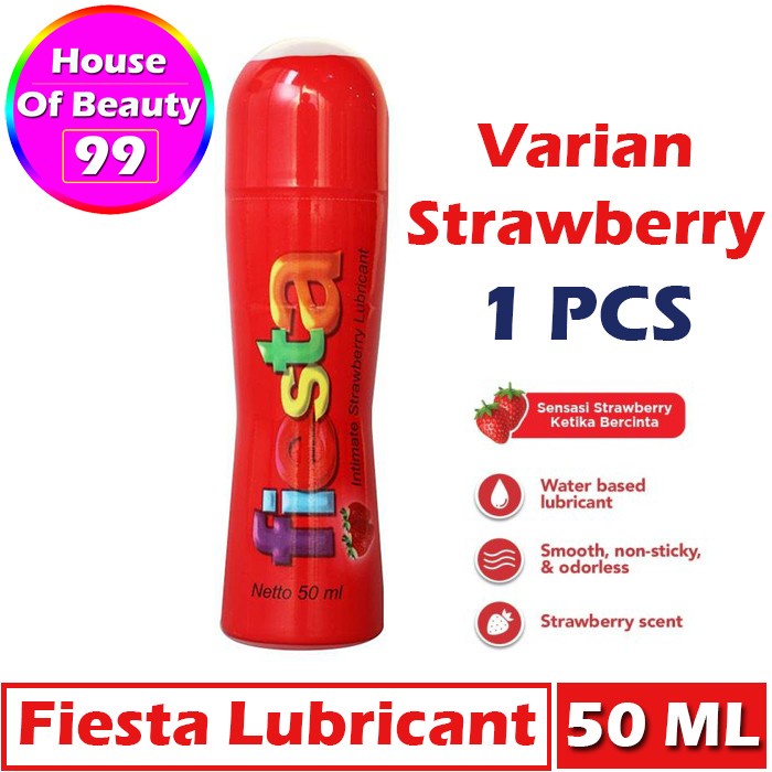 Jual Fiesta lubricant gel strawberry pump pelumas 50ml Shopee Indonesia