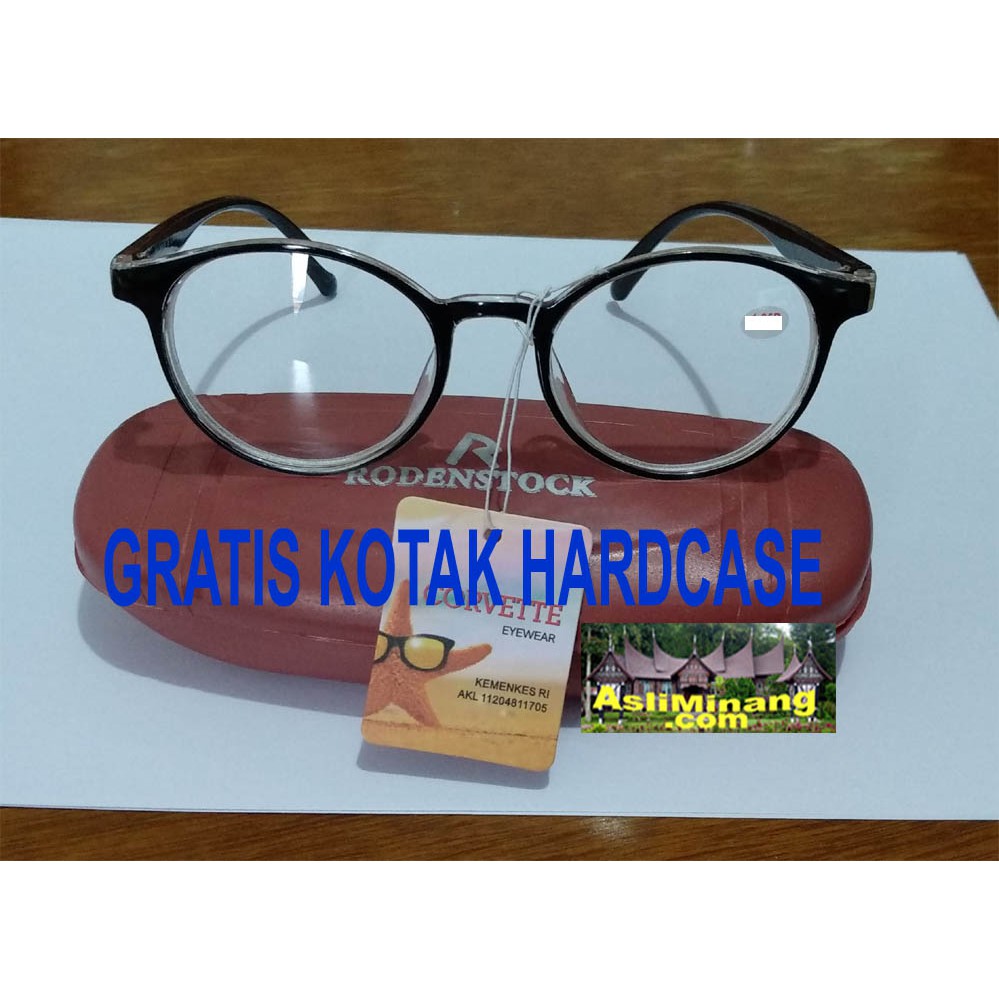 Kacamata Corvette Bulat Minus Lihat Jauh Jelas import murah gaya GRATIS HARDCASE