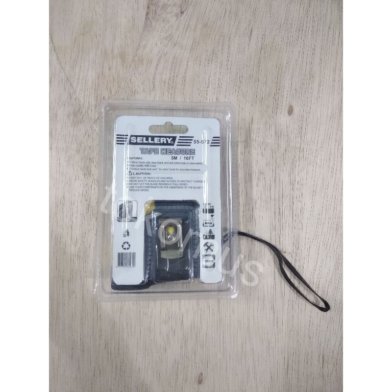 Meteran Tukang /Measuring Tape /Meteran Karet 7.5 Meter- Sellery