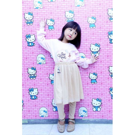 CELANA ROK ANAK TRENDY--CELANA ROK REMPEL --LEGGING ROK MAYUNG--ROK CELANA PANJANG TERMURAH USIA 4-6 TAHUN