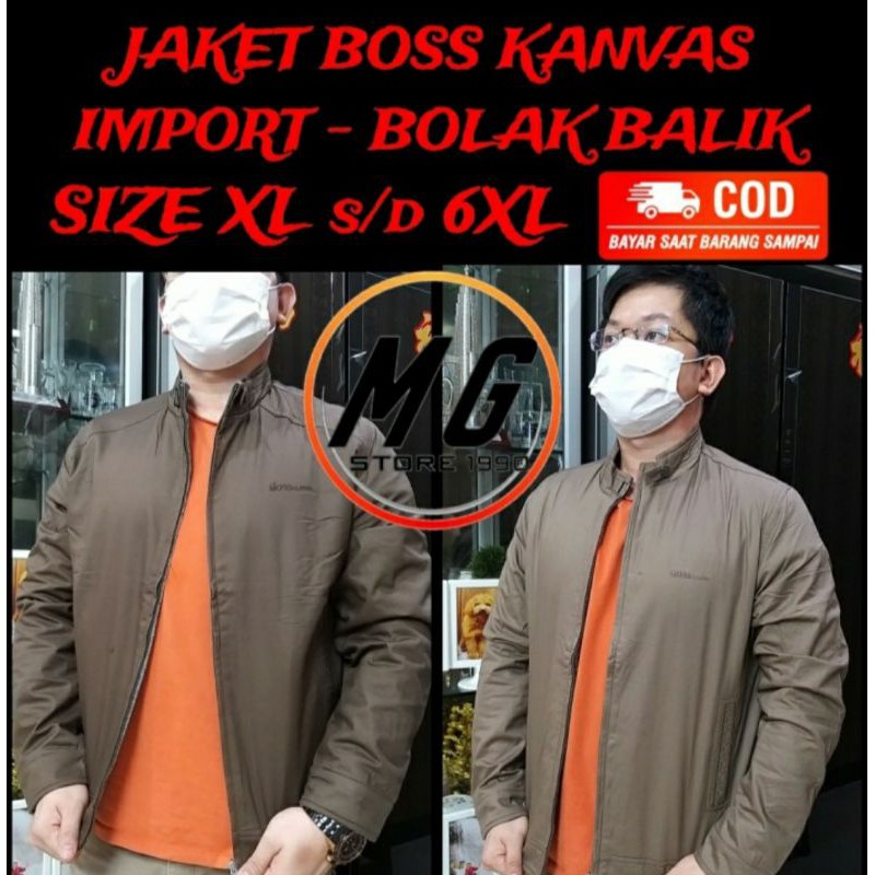 JAKET CLASSIC IMPORT PREMIUM BOLAK BALIK JUMBO BIG SIZE PRIA LAKI LAKI