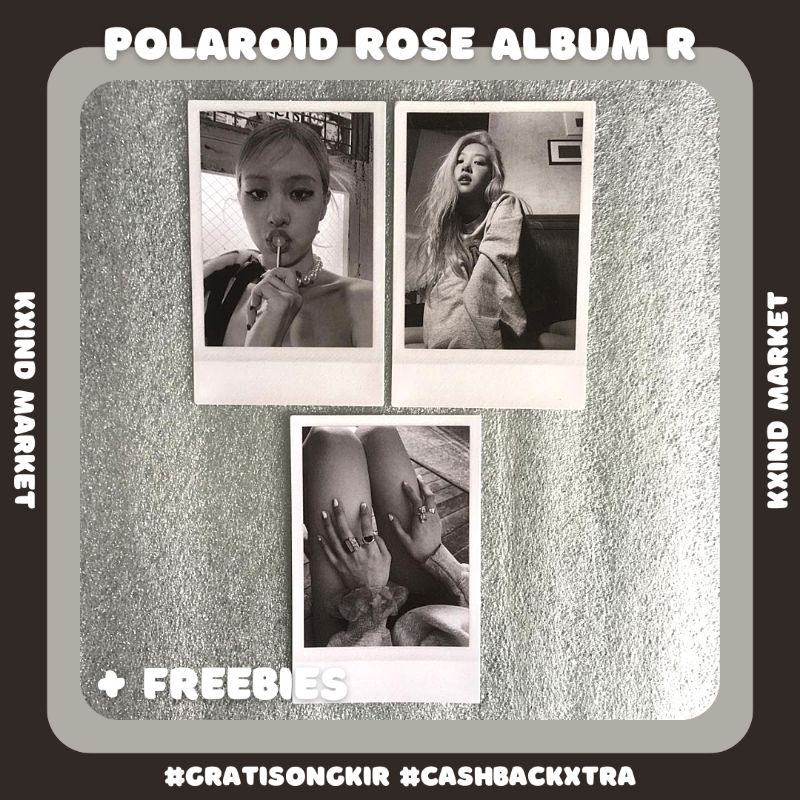 Polaroid Rose album r / photocard rose Blackpink / PC rose / album r