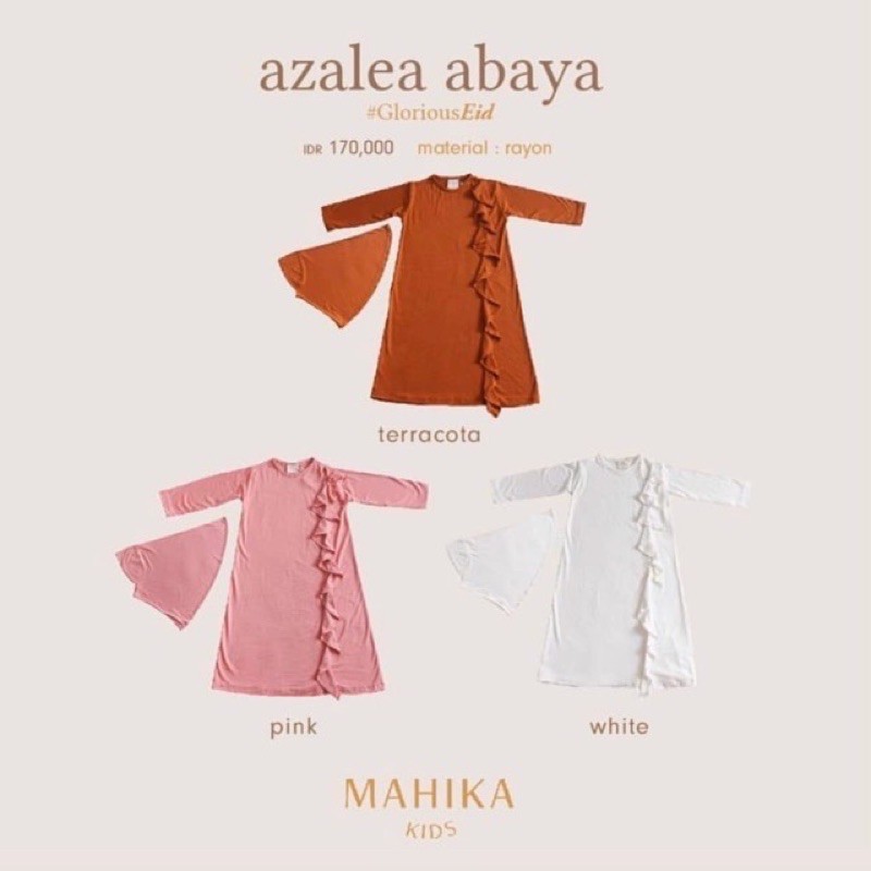 azalea abaya preloved mahika kids bayi baby baju terracota muslim gamis bohobaby boho ourbebe